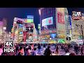 Tokyo Night Walk – Bustling Shibuya Nightlife in Spring | Japan | 4K HDR