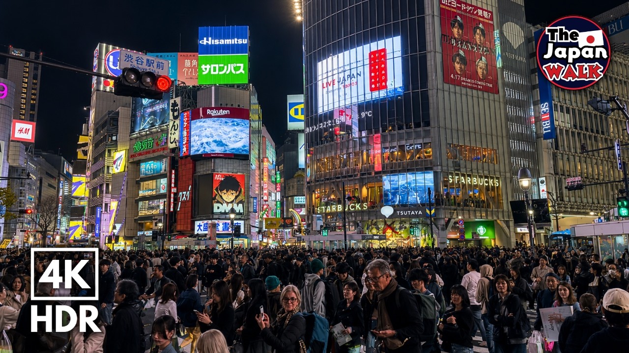 Tokyo Night Walk – Bustling Shibuya Nightlife in Spring | Japan | 4K ...