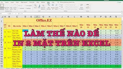 Cách in 2 mặt trên Excel ll Office EZ #office_ez