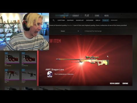 xQc Gets The First "Dragon Lore" in CSGO 2 History