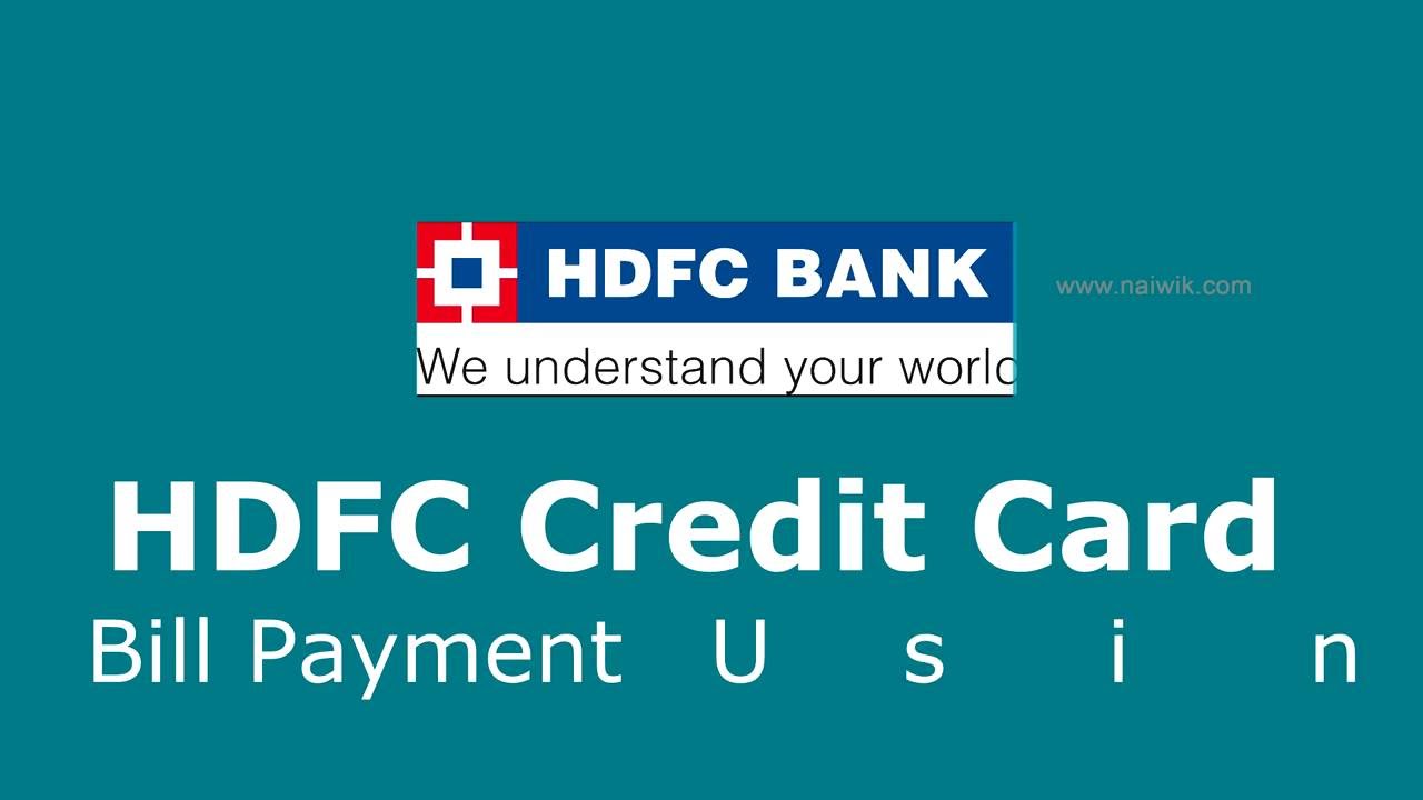 Hdfc Credit Card Bill Payment Online With Billdesk Payment Gateway