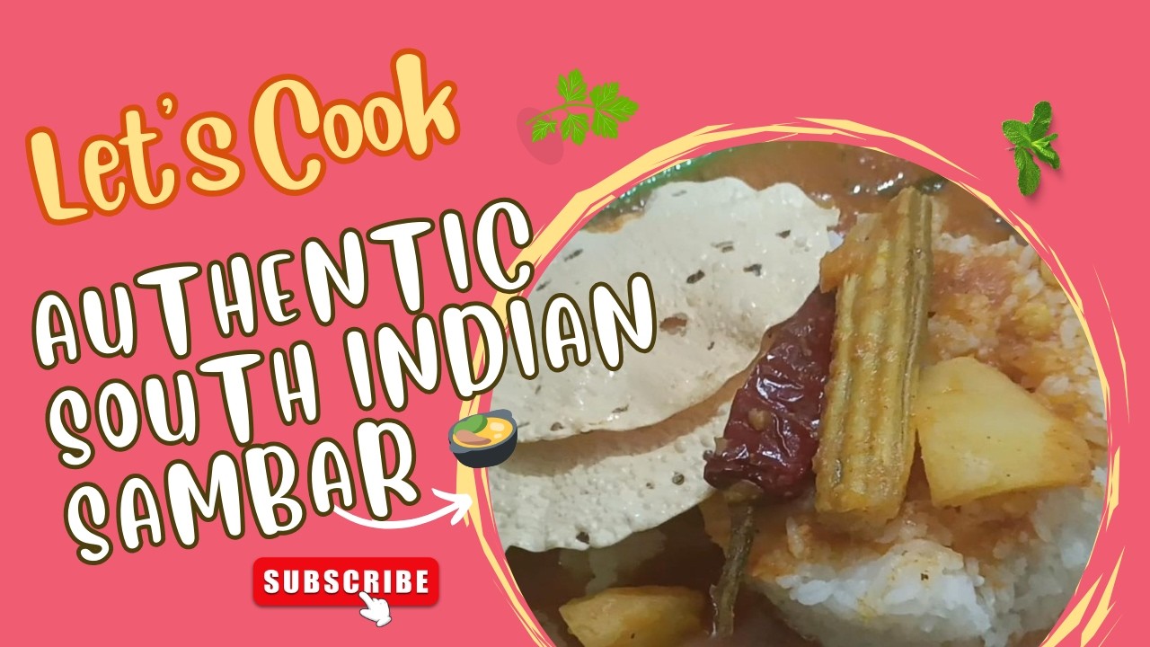 Authentic South Indian Sambar 🍲 | Homemade Vegetable Sambar Recipe | Perfect with Rice