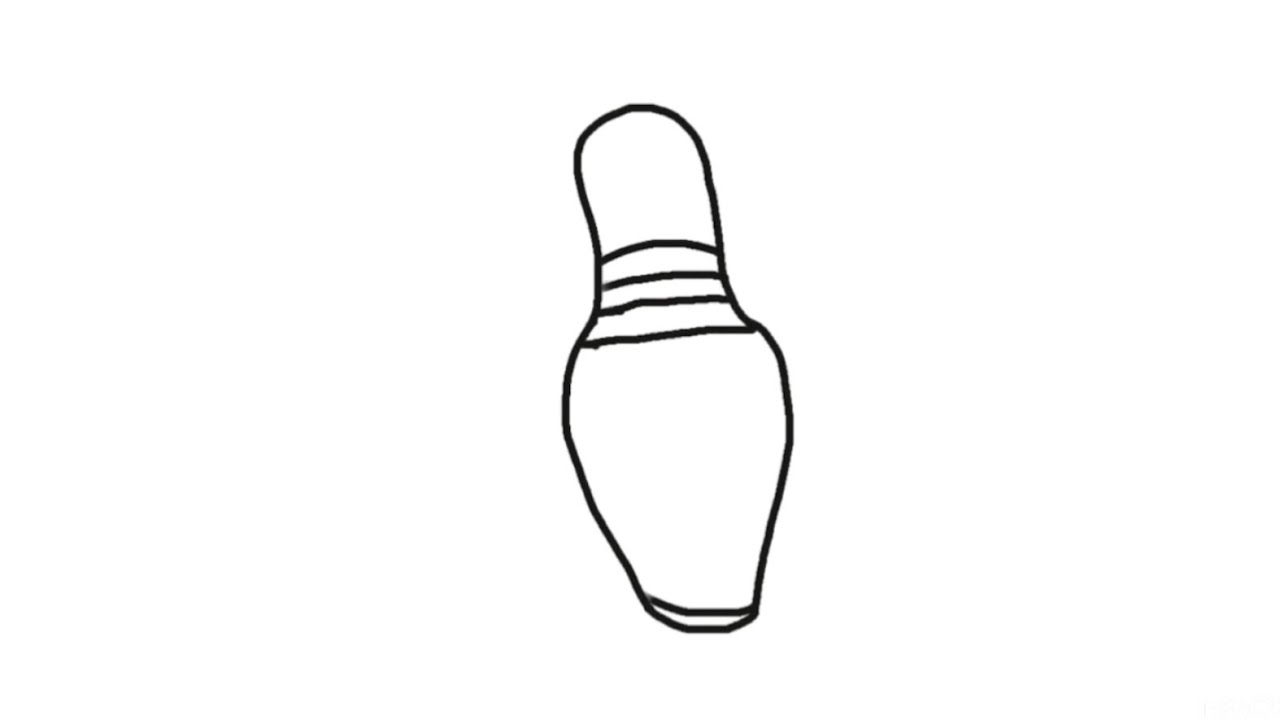Cara Menggambar Pin Bowling How To Draw Bowling Pin YouTube