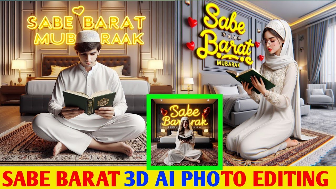 How to create 3D Ai image Shabe BARAT tutorial || 3D Social Media Image Bing App