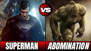 SUPERMAN VS ABOMINATION | BATTLE COMPARISON | IN HINDI || SAM