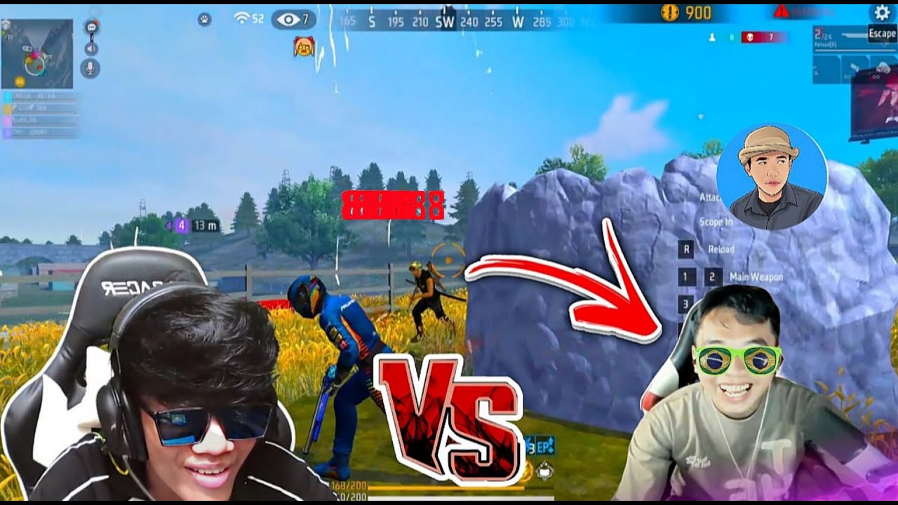 ប្រែតសុីលម៉ាទឹក🤣FREE FIRE🔥 GAMES PLAY AKOR V FUNNY VIDEO ORIGINAL