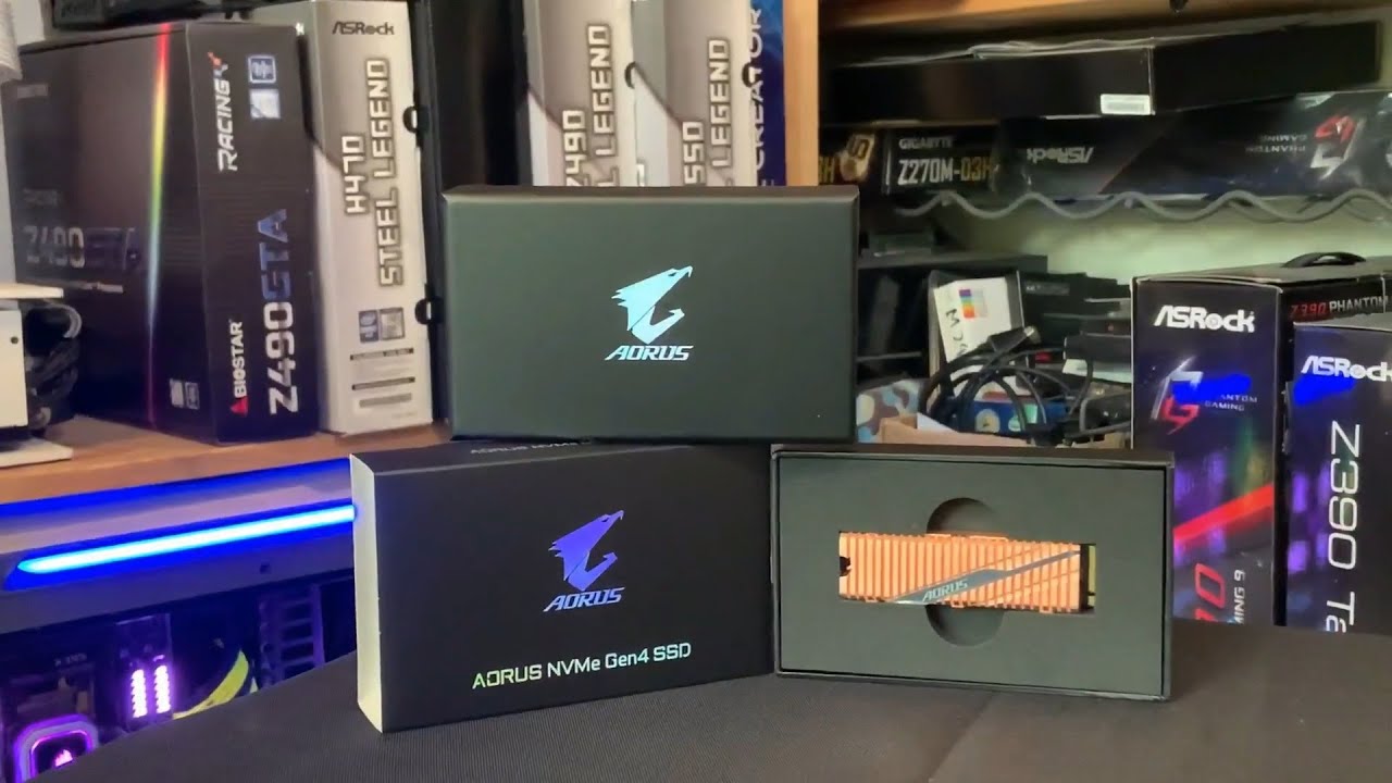 The Coolest PCIE M.2 NVMe Gen4 SSD by Gigabyte Aorus - YouTube