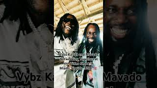 Vybz Kartel and Mavado Networking Together at the Video Shoot in Miami, Florida, USA 🇺🇸