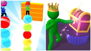 Max Level Stack Rider 3D Vs Giant Rush 3d🟤⚫️New Levels Big New Update Max Walkthrough Android Ios screenshot 1