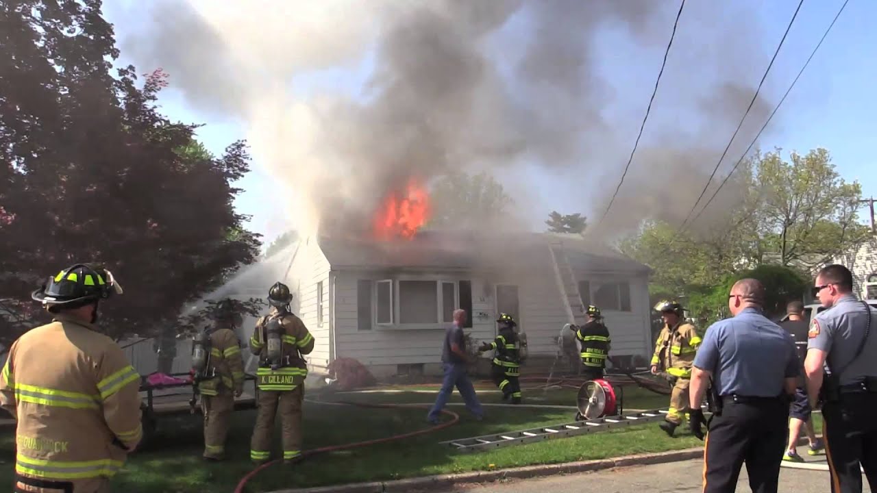 Pompton Lakes NJ Fire dept house fire on Chestnut Ave severely damages