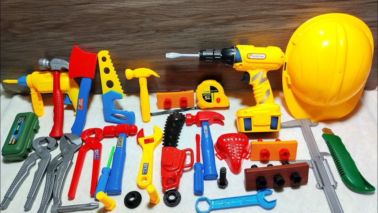 3-Minute Unboxing:A collection of professional power tools, from drills to chainsaws|ASMR toy review