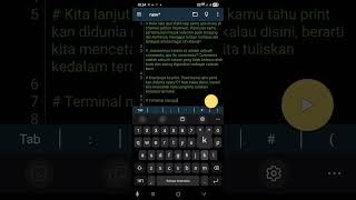 Toturial Python Dasar HP part 2 : Comments, belajar print, tipe data dan variabel