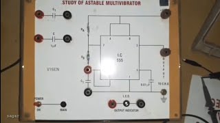 #astablemultivibrator (practical) Astable multivibrator using ic555 timer  #experimentreadings