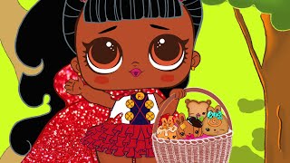 Coloring LOL Surprise Little Red Riding Hood w/ a Basket Of Num Noms💕 screenshot 2