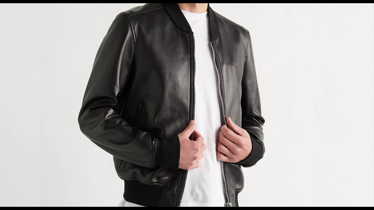 Кожаный бомбер Philipp Plein