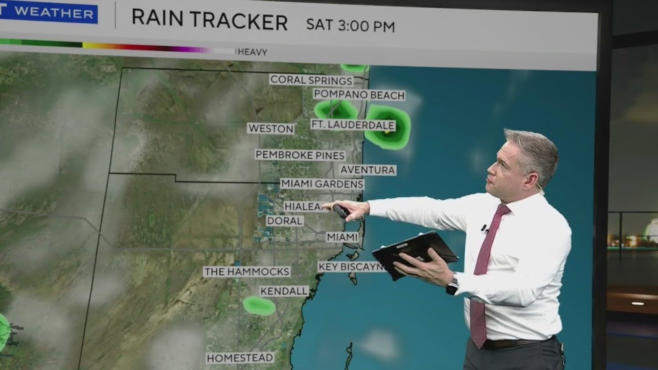 South Florida to see less showers in the coming days - YouTube