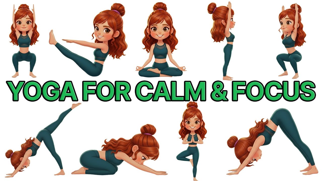 Mindful Yoga for KIDS,  CALM, FOCUS & RELAXATION | EVENING YOGA| MOVE WITH BLISS