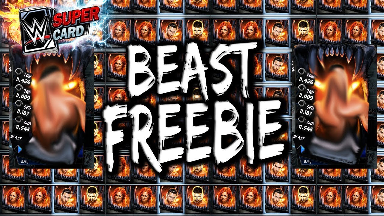 WWE SUPERCARD SEASON 4 BEAST TIER FREEBIE!!
