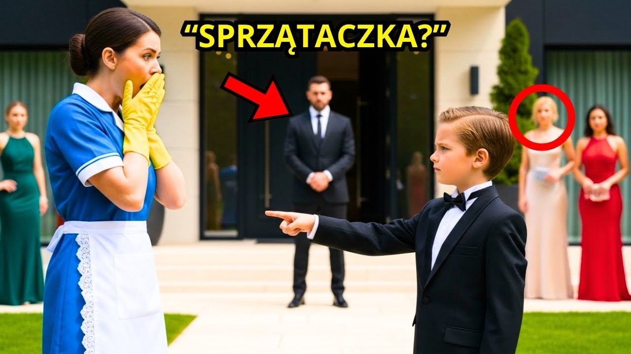 MILIONER POPROSIŁ SYNA, ABY WYBRAŁ NOWĄ MAMĘ SPOŚRÓD 5 BOGATYCH KOBIET... ALE ON ZOBACZYŁ SPRZĄTACZK