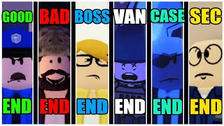 Field Trip Z - All 6 Endings   SUITCASE ENDING! [ROBLOX]