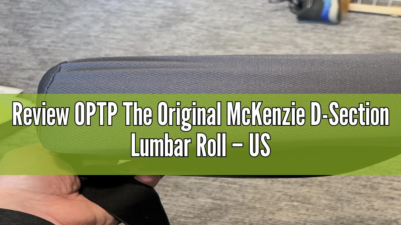 Review OPTP The Original McKenzie D-Section Lumbar Roll – USA-Made Low Back Lumbar Support Pillow fo