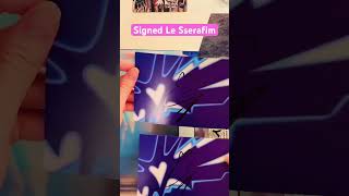 Two signed postcards in one 🤩 #lesserafim #Kpop #albumunboxing