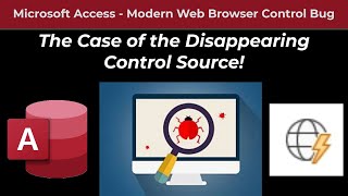 microsoft access - modern web browser control - disappearing control source