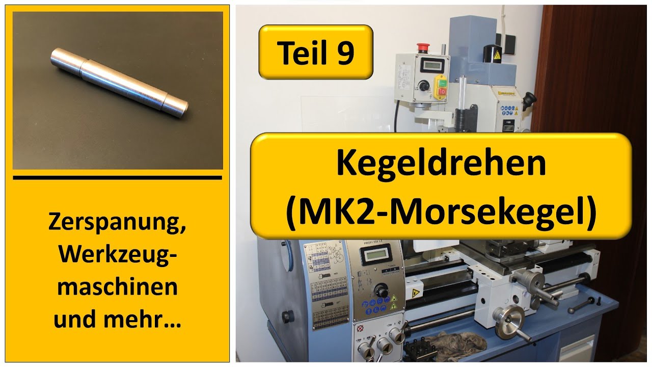 Kegeldrehen auf Bernardo Drehmaschine Profi 550LZ