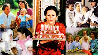 💐❤️Some Memorable Moments of Queen Silvia King Carle Gustf with Little PrincessVictoria Princephilip