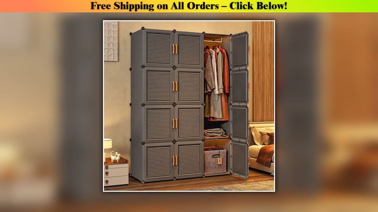 Simplicity Household Wardrobe Bedroom Furniture Clothing Organizer Rack Assemble Storage Cabinets