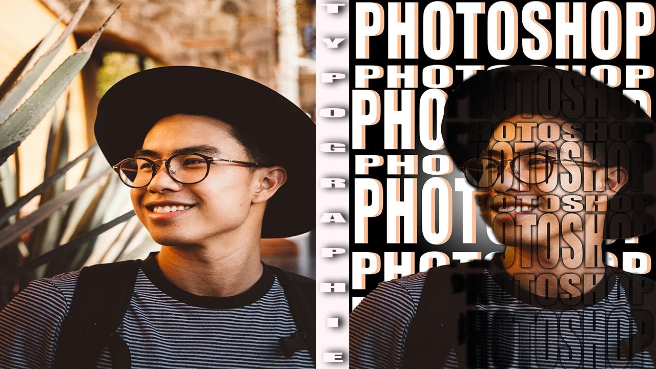 typography photoshop tuto - YouTube