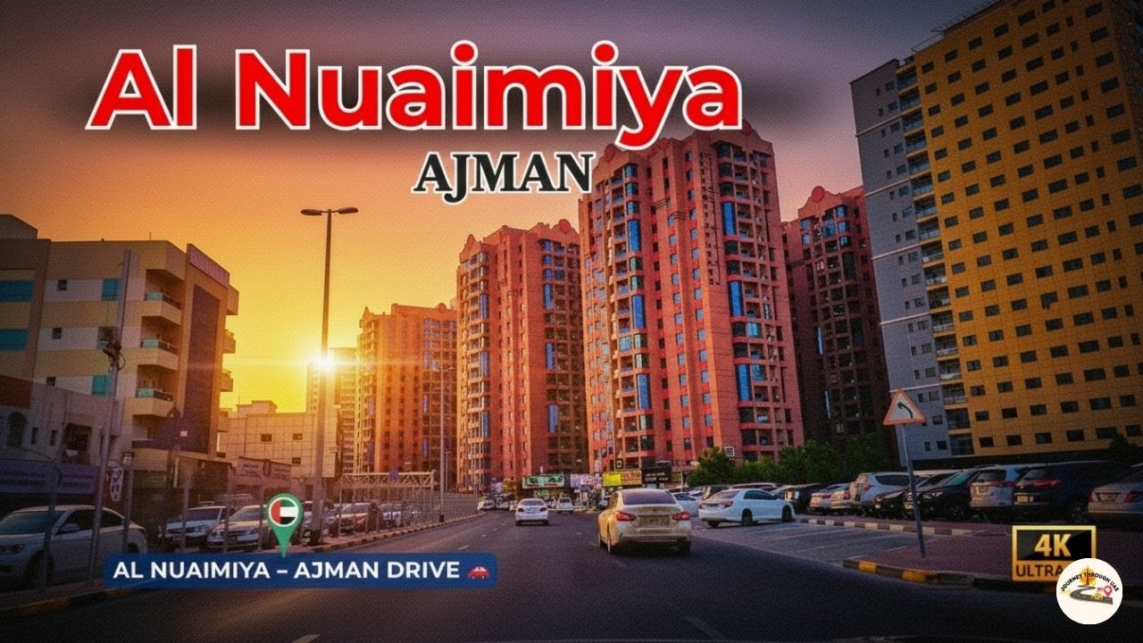 Exploring Al Nuaimiya Ajman 🇦🇪 | Sunset Drive in 4k 🇦🇪 | UAE Travel Vlog Ep. 11