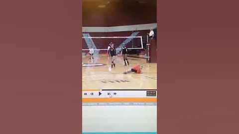 Rocked in the face with a volleyball