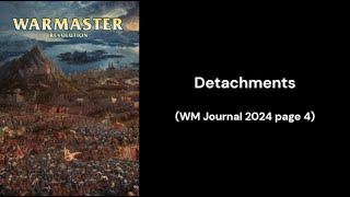 Warmaster Revolution - Detachments