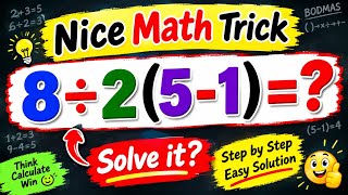 🤓Only 1% Can Solve This Math Problem! 🤯😎#maths #bodmasquestions #easyandsimple
