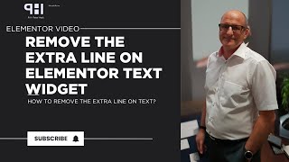Remove the extra line on Elementor text widget