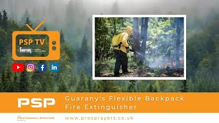Guarany's flexible backpack fire extinguisher