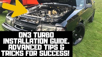 Advanced Guide for On3 Turbo Kit Install. How To Make it Last Expectations Ford Mustang