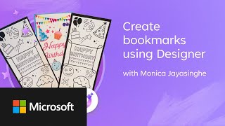Microsoft Create: How to create schoolthemed bookmarks using Designer
