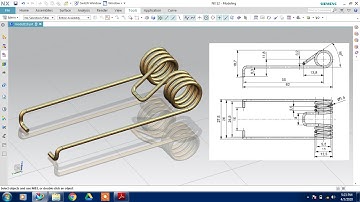 #NX CAD #TORSION SPRING #SWEEP