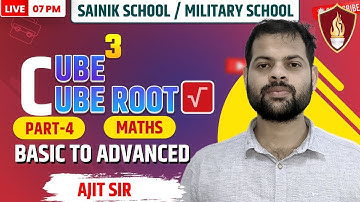 Cube & Cube Roots | Maths | Sainik School Coaching | Sainik school online classes