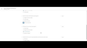 Secure Network Architecture Quiz