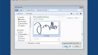 how to use the digital signature designer utility