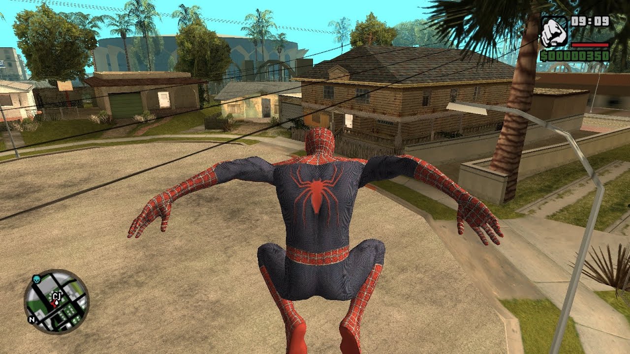 POV Gameplay Spider-Man Powers in GTA San Andreas