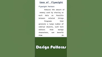 Use of Flyweight Pattern | Design Pattern Explained in Simple Terms #designpatterns