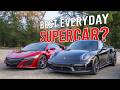Does technology make a better daily supercar? | 2017 NSX NC1 vs 2017 911 Turbo S (991.2)