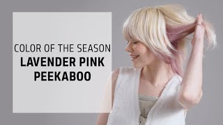 Lavender Pink Peekaboo Hair Color Tutorial | Goldwell Color of the Season | Goldwell Education Plus