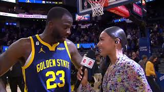 Draymond Green Praises Jordan Poole vs Bulls, Postgame Interview