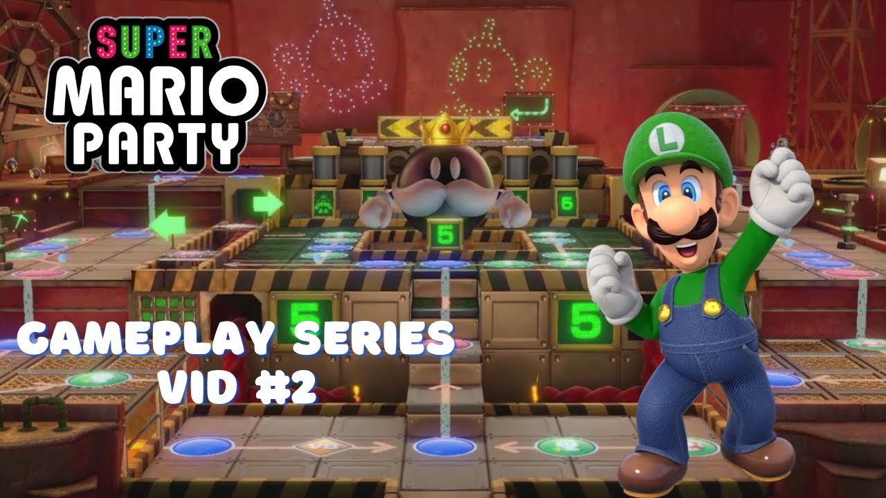King Bob-Omb's Powderkeg Mine! Super Mario Party Gameplay Series Vid #2