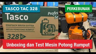 TASCO TAC 328 Unboxing dan Test Mesin Potong Rumput